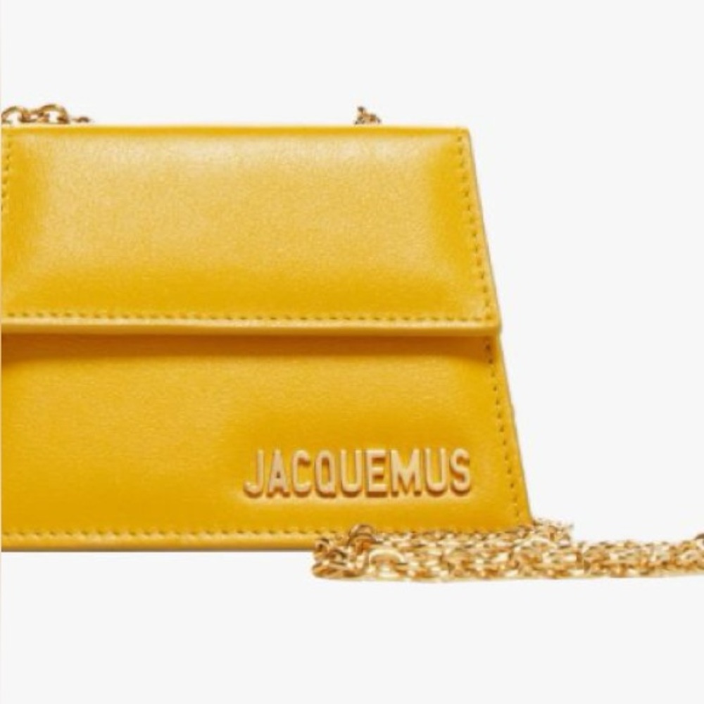 Jacquemus Le Piccolo Mini Bag – Yellow with Gold Chain